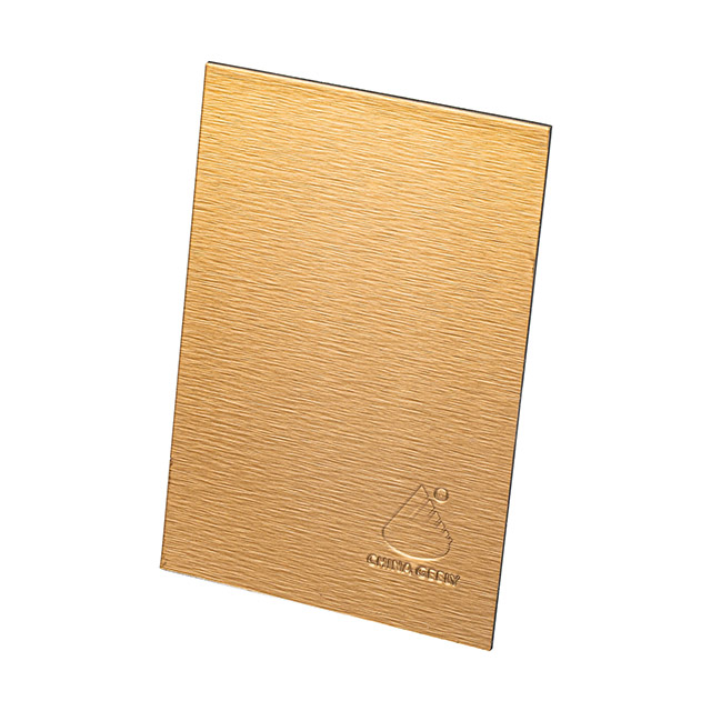 Rose Gold Cladding 3mm 4mm Metallic Aluminum Composite Panel