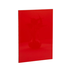 Glossy Red Cladding 3mm 4mm High Gloss Color Aluminum Composite Panel